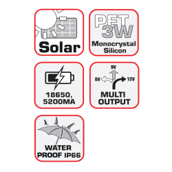 BRAUN Solar panel for scouting cameras  5200mAH