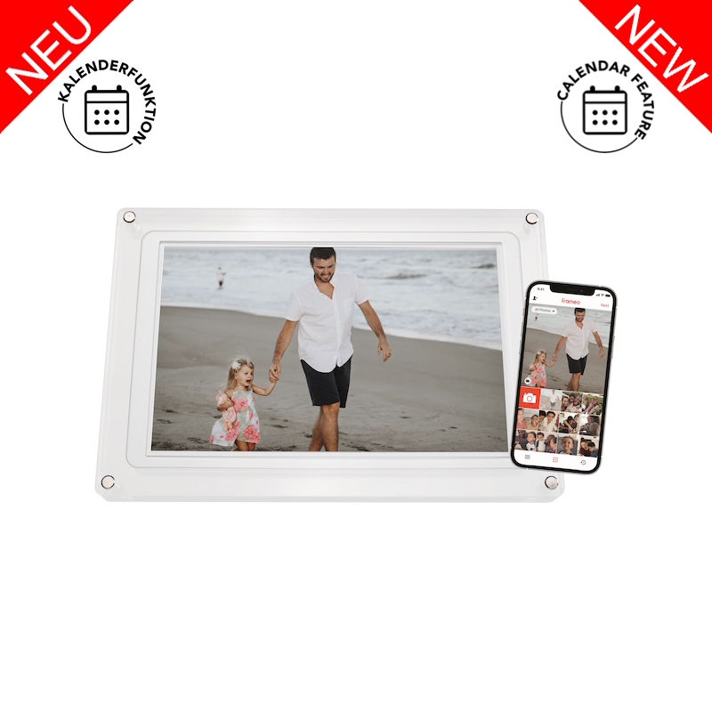 BRAUN DigiFrame 1020 WiFi Acryl weiss Vorderseite