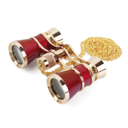 BRAUN Binocular 3 x 25 Opera gold / burgund