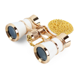 BRAUN Binoculars 3 x 25 Opera gold / perlmut