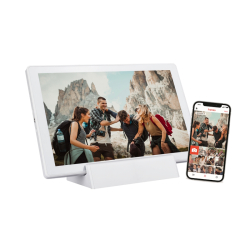 BRAUN DigiFrame 1011 WiFi mobil weiss Vorderseite