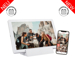 BRAUN DigiFrame 1011 WiFi mobil weiss Vorderseite